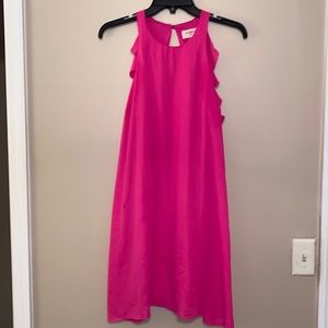 Ruffle Hot Pink Dress